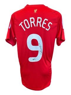 FERNANDO TORRES SIGNED LIVERPOOL FC UCL 2008/10 HOME SHIRT (ACG CERT AG17271)-1