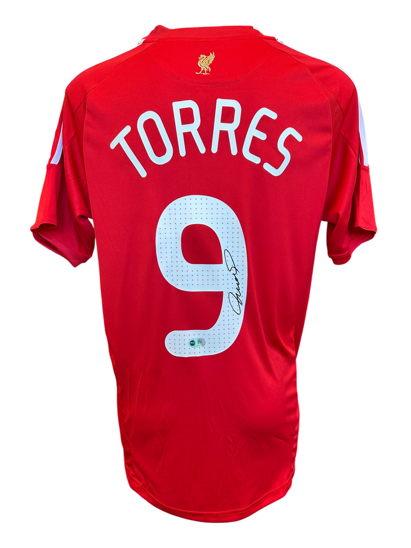 FERNANDO TORRES SIGNED LIVERPOOL FC UCL 2008/10 HOME SHIRT (ACG CERT AG17271)-1