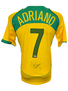 ADRIANO SIGNED BRAZIL 2004/06 HOME SHIRT (ACG CERT AG17332)-1