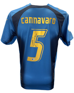 FABIO CANNAVARO SIGNED ITALY 2006 WORLD CUP WINNERS HOME SHIRT (ACG CERT AG17439)-1