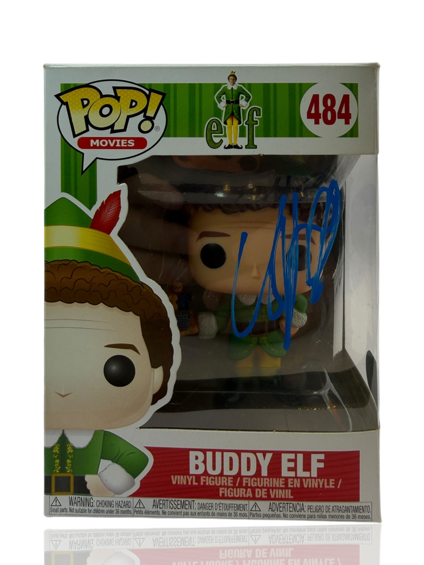 WILL FERRELL SIGNED BUDDY THE ELF FUNKO POP! #484 (ACG CERT AG17655)-1