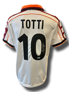 FRANCESCO TOTTI SIGNED AS ROMA 1998/99 AWAY SHIRT (ACG CERT AG16564)-1