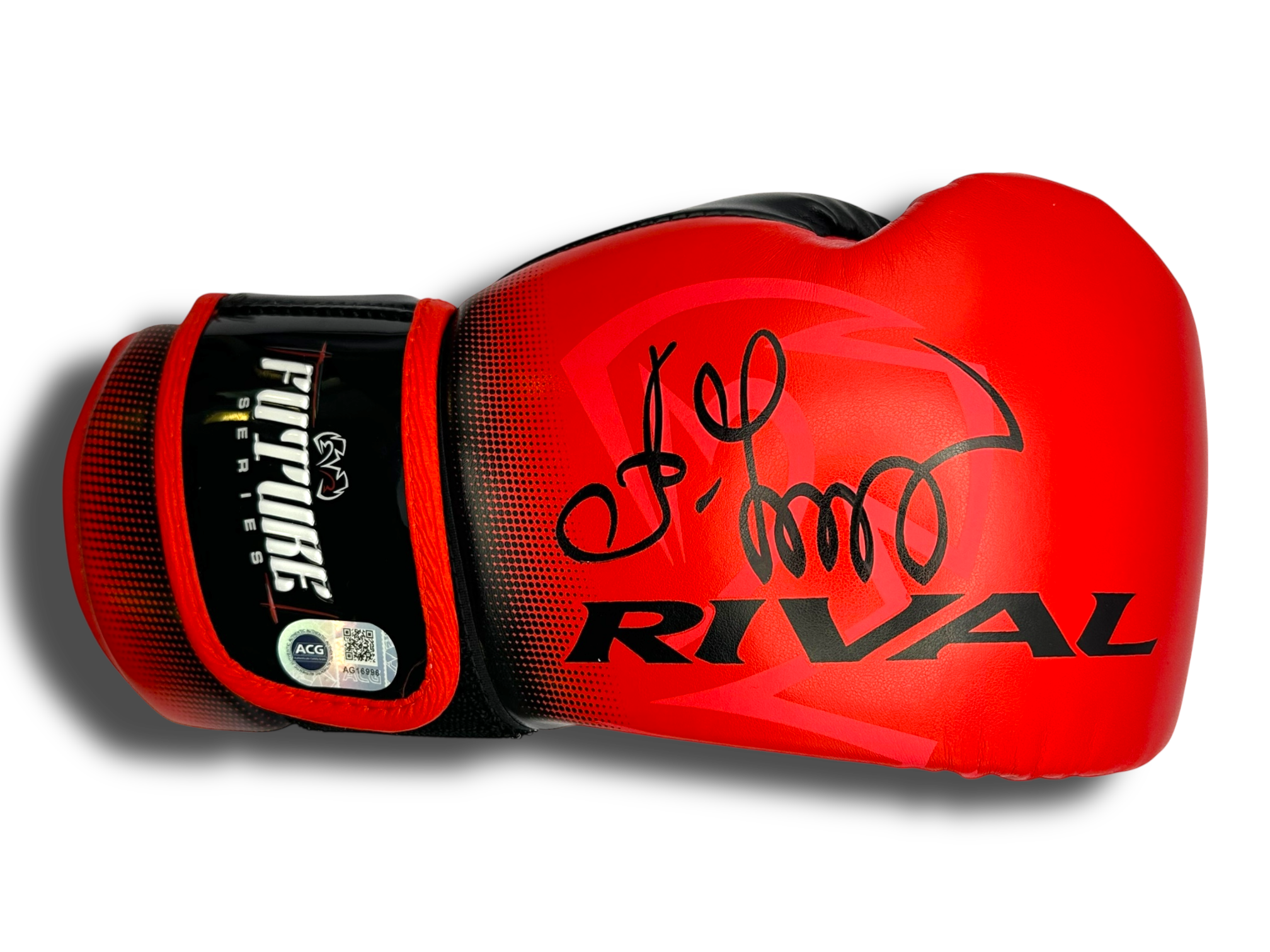 OLEKSANDR USYK SIGNED MID RIVAL RED BOXING GLOVE UNDISPUTED (ACG CERT AG16996)