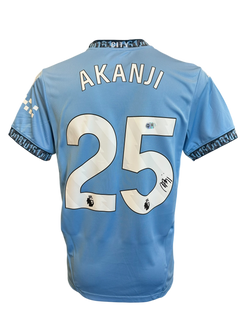 MANUEL AKANJI SIGNED 2024/25 MANCHESTER CITY HOME SHIRT (ACG CERT AG17214)-1