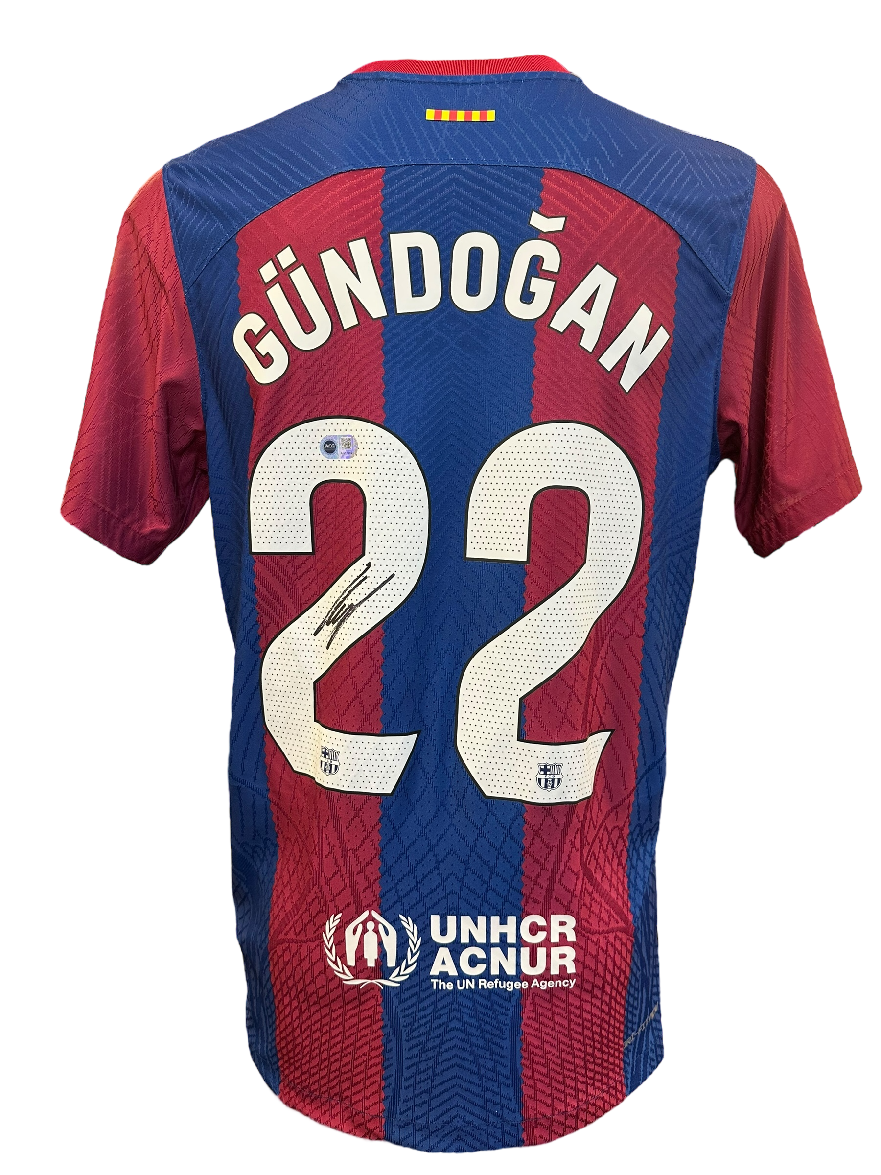 ILKAY GUNDOGAN SIGNED FC BARCELONA 2023/24 HOME SHIRT (ACG CERT AG17262)