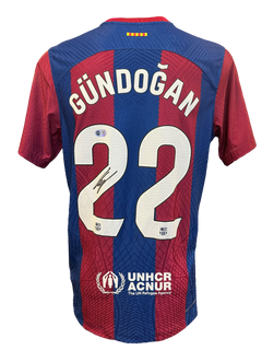ILKAY GUNDOGAN SIGNED FC BARCELONA 2023/24 HOME SHIRT (ACG CERT AG17262)-1
