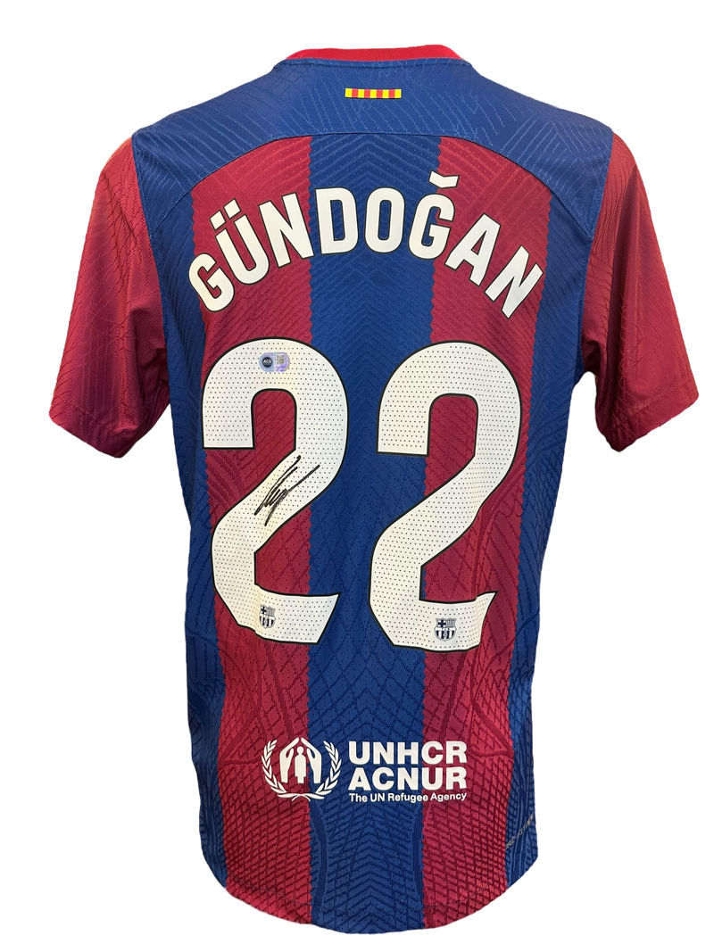 ILKAY GUNDOGAN SIGNED FC BARCELONA 2023/24 HOME SHIRT (ACG CERT AG17262)-1