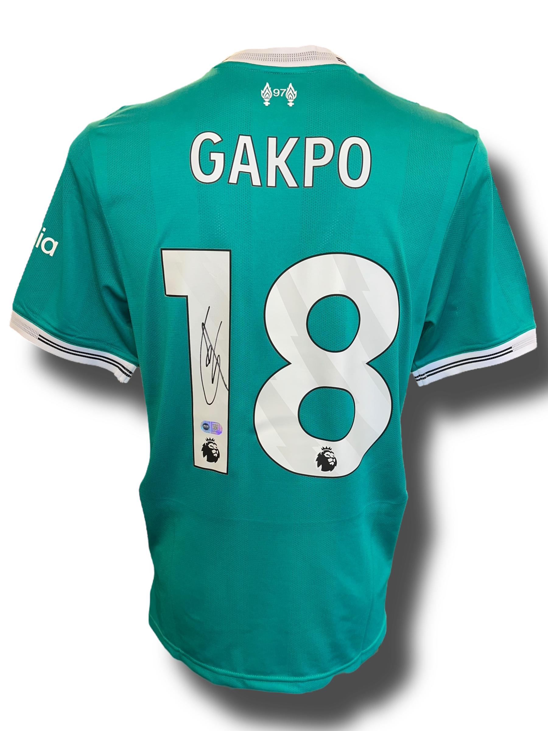 CODY GAKPO SIGNED LIVERPOOL FC 2025/26 THIRD SHIRT (ACG CERT AG17311)