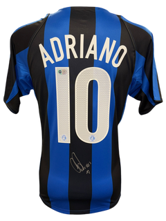 ADRIANO SIGNED INTER MILAN 2004/05 HOME INTERNAZIONALE SHIRT (ACG CERT AG17331)-1