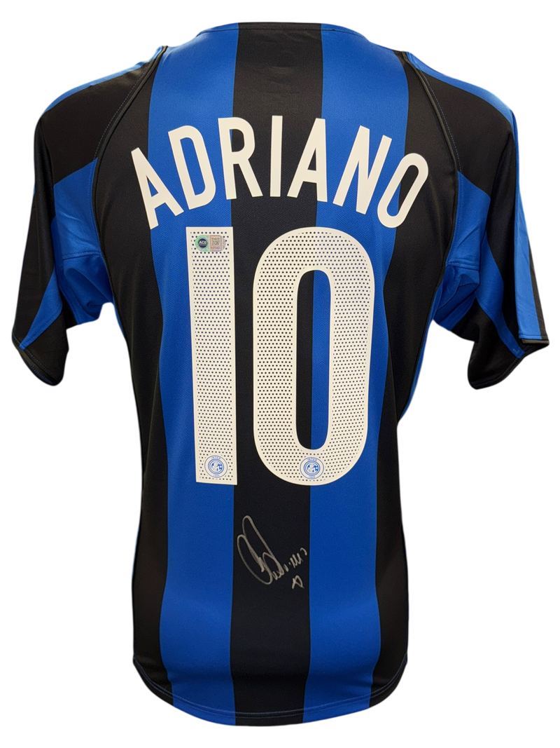 ADRIANO SIGNED INTER MILAN 2004/05 HOME INTERNAZIONALE SHIRT (ACG CERT AG17331)-1