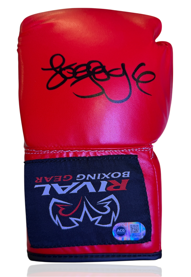 JOE JOYCE SIGNED RED RIVAL AUTOGRAPH BOXING GLOVE (ACG CERT AG17549)-1