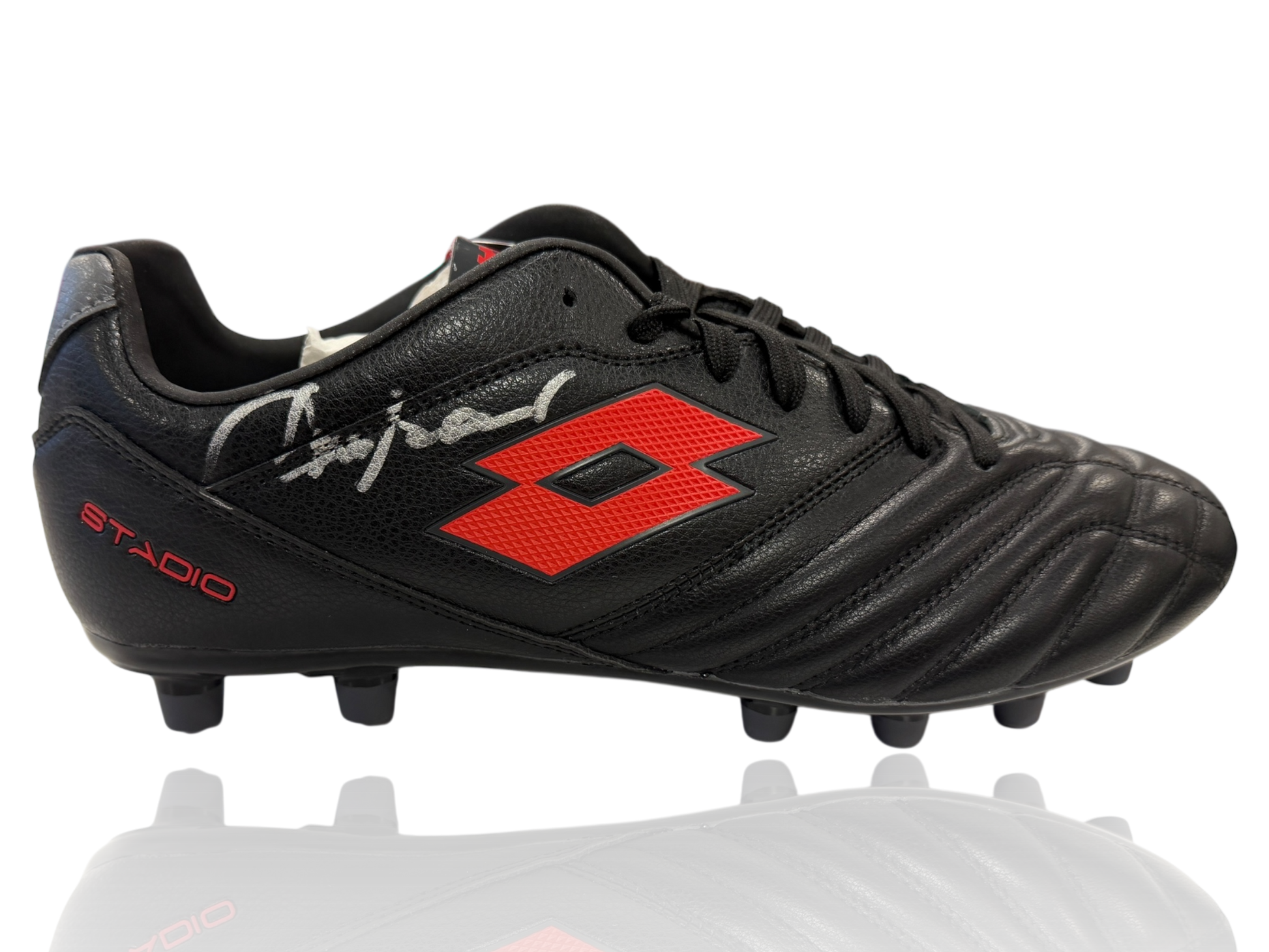 FRANCO BARESI SIGNED AC MILAN LOTTO FOOTBALL BOOT (ACG CERT AG17717)-1