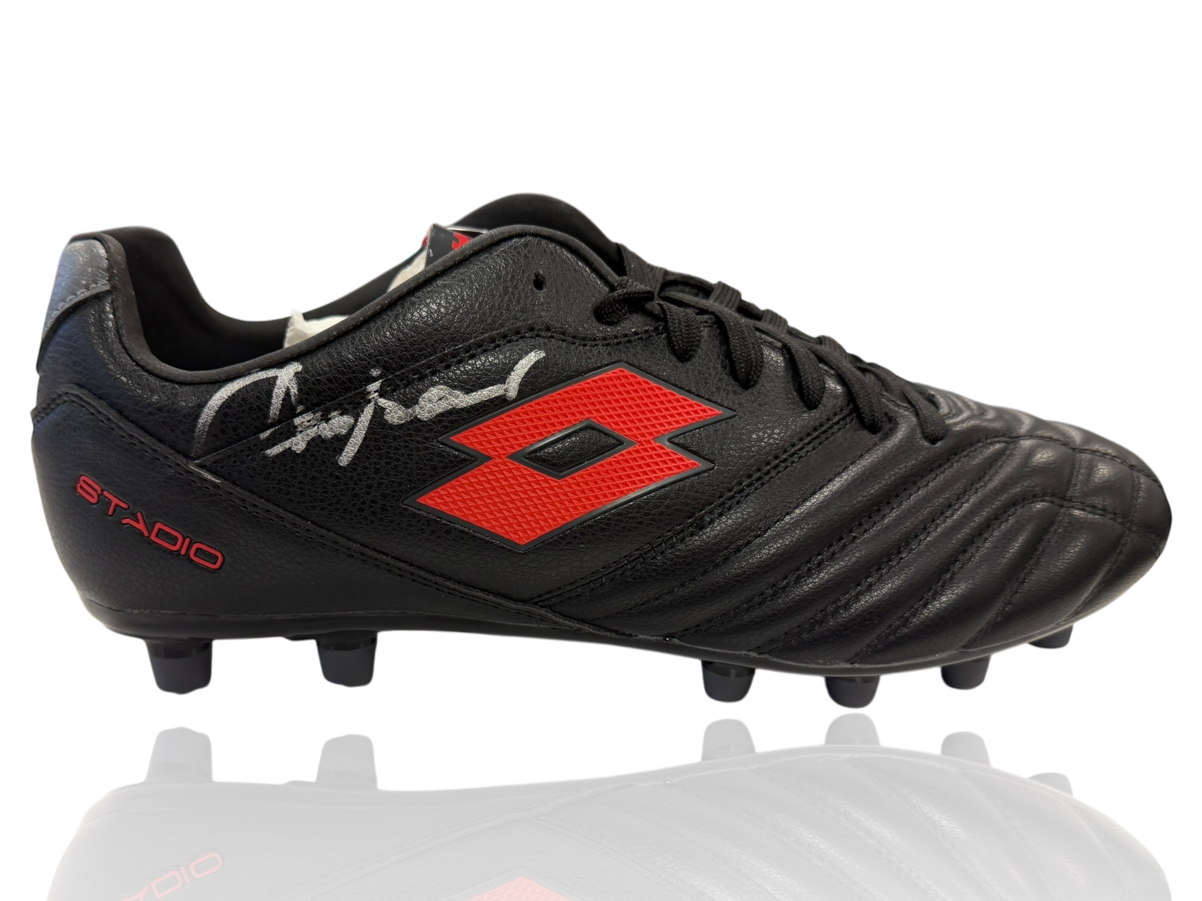 FRANCO BARESI SIGNED AC MILAN LOTTO FOOTBALL BOOT (ACG CERT AG17717)