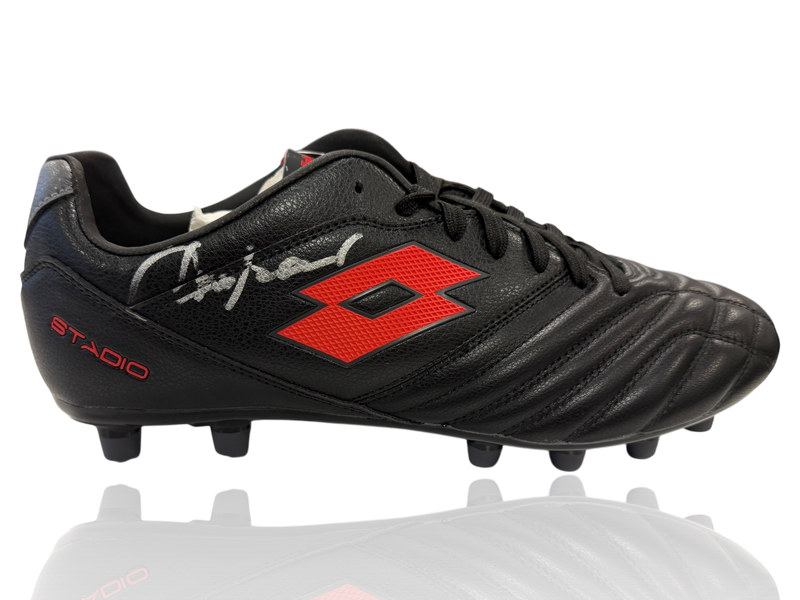 FRANCO BARESI SIGNED AC MILAN LOTTO FOOTBALL BOOT (ACG CERT AG17717)-1