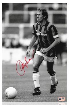 FRANCO BARESI SIGNED AC MILAN LEGEND 14X11 PHOTOGRAPH (ACG CERT AG17702)-1