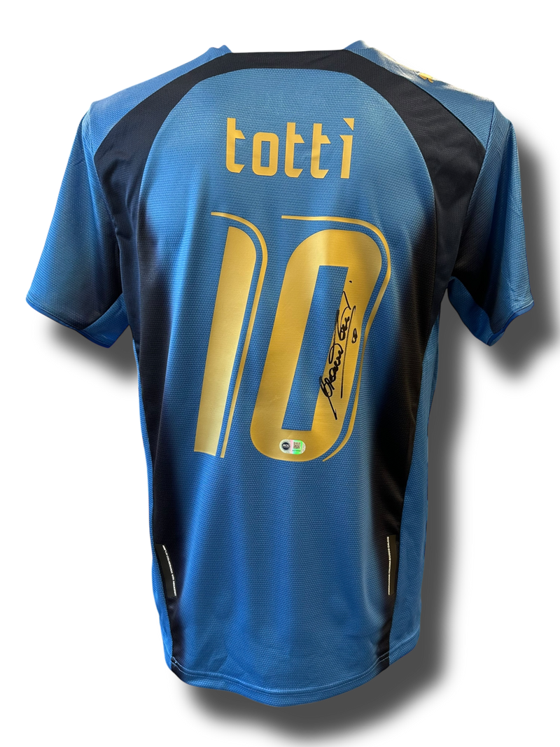FRANCESCO TOTTI SIGNED 2006 ITALY WORLD CUP HOME SHIRT (ACG CERT AG16596)-1