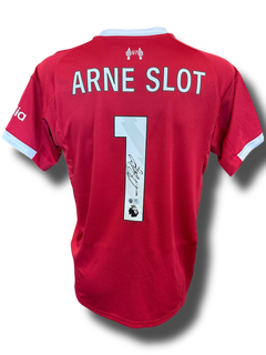 ARNE SLOT SIGNED 2025/26 LIVERPOOL FC HOME SHIRT (ACG CERT AG16568)-1