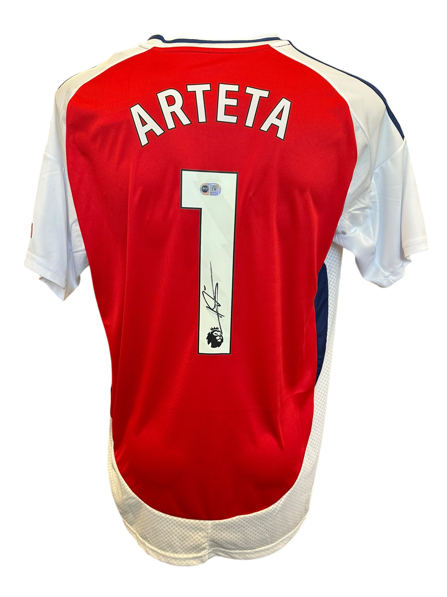 MIKEL ARTETA SIGNED ARSENAL FC 2024/25 HOME SHIRT ARTETA 1 (ACG CERT AG17232)