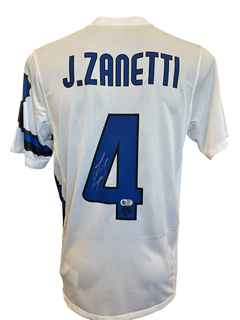 JAVIER ZANETTI SIGNED INTER MILAN 2010/11 AWAY SHIRT ZANETTI 4 (ACG CERT AG17273)-1
