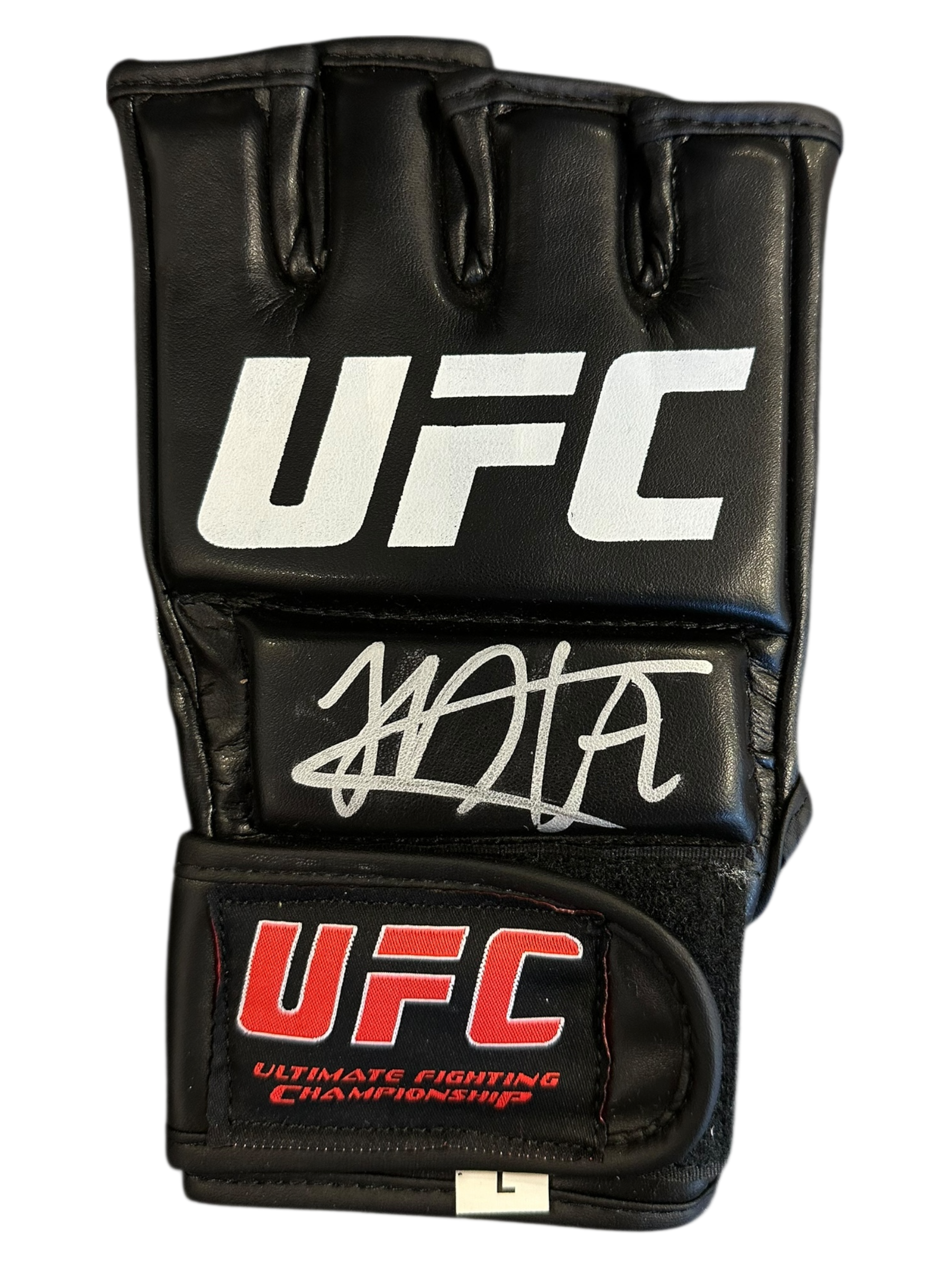 KHABIB NURMAGOMEDOV THE EAGLE SIGNED UFC FIGHT GLOVE (ACG CERT AG16645)