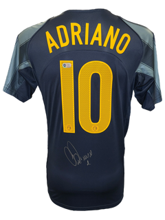 ADRIANO SIGNED INTER MILAN 2004/05 THIRD GREY SHIRT (ACG CERT AG17330)-1