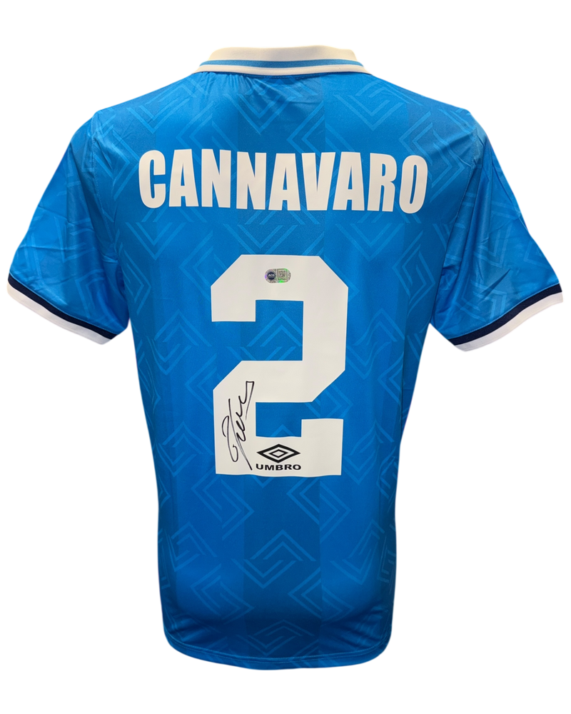 FABIO CANNAVARO SIGNED SSC NAPOLI 1993/94 HOME SHIRT (ACG CERT AG17441)-1