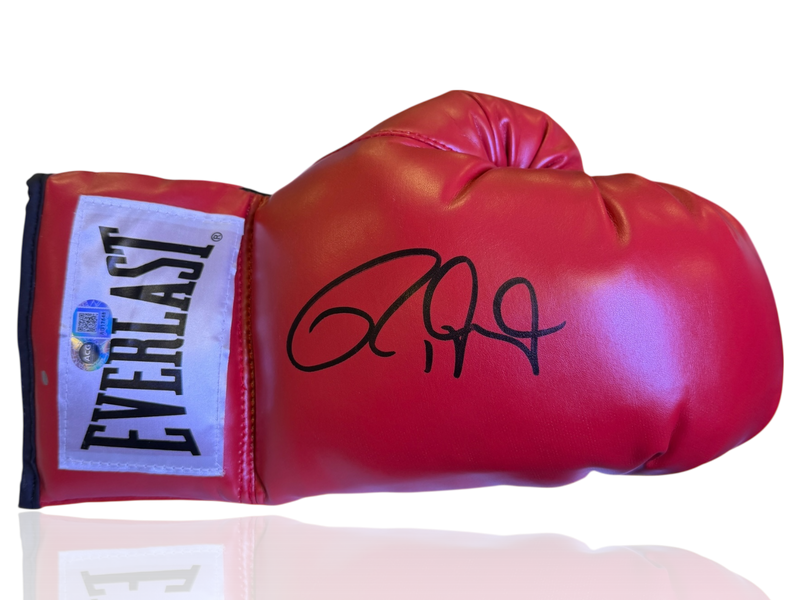 ROY JONES JR SIGNED RED EVERLAST AUTOGRAPH BOXING GLOVE (ACG CERT AG17548)-1
