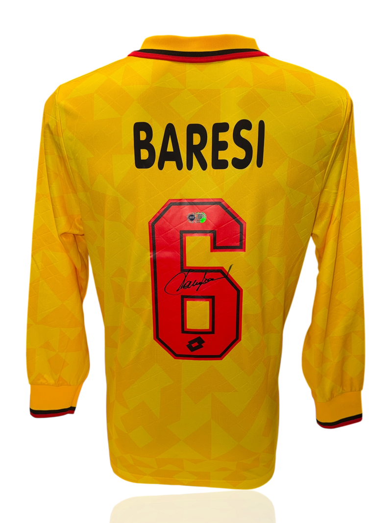 FRANCO BARESI SIGNED AC MILAN 1994/95 AWAY SHIRT (ACG CERT AG17692)-1