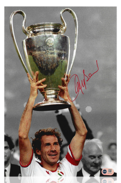 FRANCO BARESI SIGNED AC MILAN LEGEND 15X10 PHOTOGRAPH (ACG CERT AG17701)-1