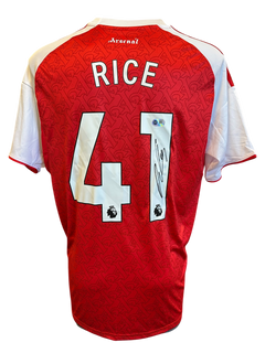 DECLAN RICE SIGNED 2025/26 ARSENAL FC HOME SHIRT (ACG CERT AG17300)-1