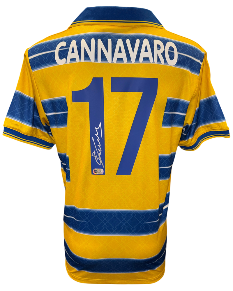 FABIO CANNAVARO SIGNED PARMA CALCIO 1998/99 HOME SHIRT (ACG CERT AG17442)-1
