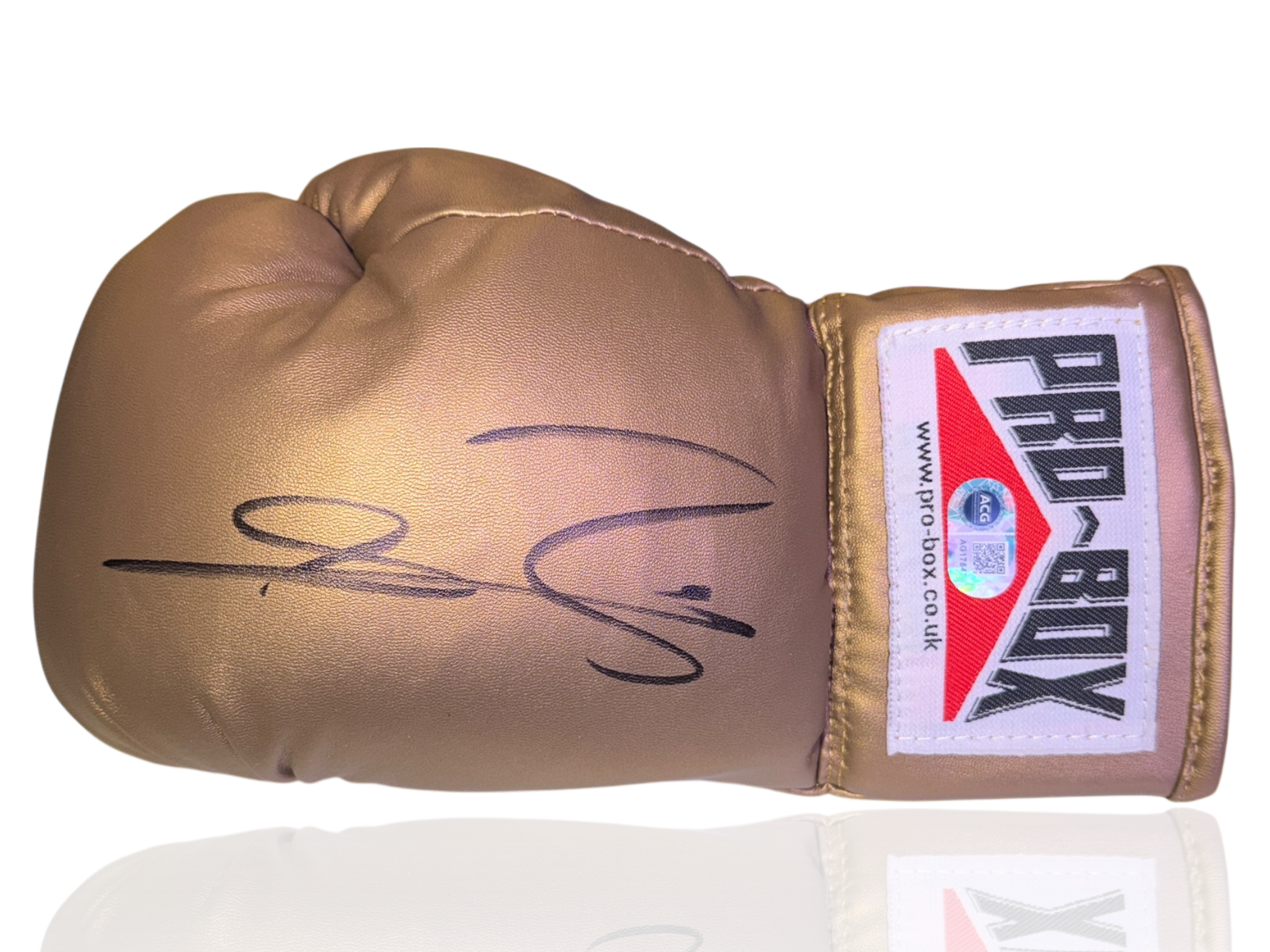 CONOR BENN SIGNED GOLD PRO BOX AUTOGRAPH BOXING GLOVE (ACG CERT AG17547)