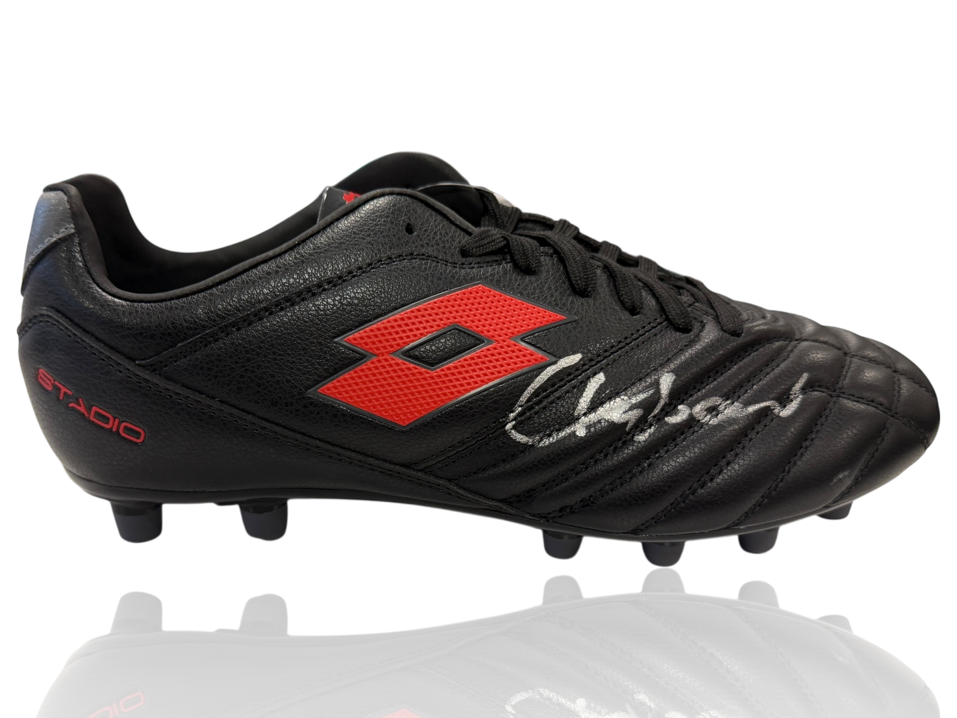 FRANCO BARESI SIGNED AC MILAN LOTTO FOOTBALL BOOT (ACG CERT AG17719)-1