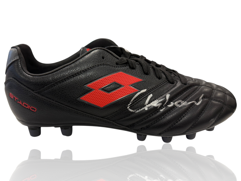 FRANCO BARESI SIGNED AC MILAN LOTTO FOOTBALL BOOT (ACG CERT AG17719)-1