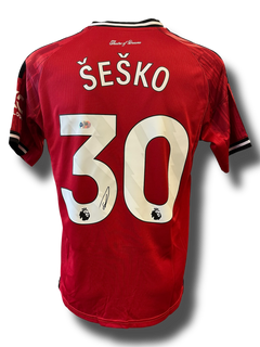 BENJAMIN SESKO SIGNED MANCHESTER UNITED 2025/26 HOME SHIRT (ACG CERT AG16598)-1