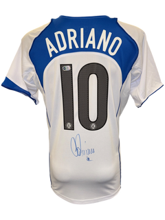ADRIANO SIGNED INTER MILAN 2004/05 AWAY WHITE SHIRT (ACG CERT AG17328)-1