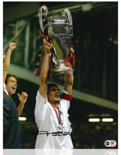 PAOLO MALDINI SIGNED AC MILAN ITALY LEGEND 14x11 PHOTO (ACG CERT AG17409)-1