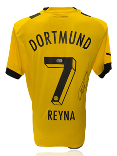 GIOVANNI REYNA SIGNED 22/23 BORUSSIA DORTMUND HOME SHIRT (ACG CERT AG17500)-1