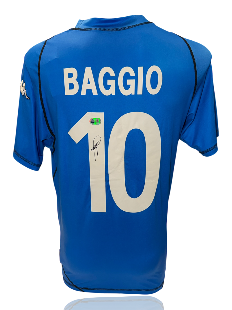 ROBERTO BAGGIO SIGNED 2003/04 RETRO BRESCIA HOME SHIRT (ACG CERT AG17588)-1