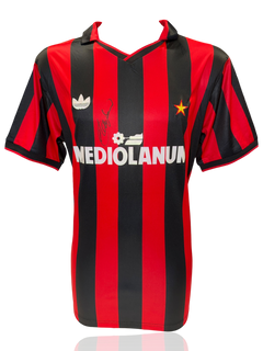 FRANCO BARESI SIGNED AC MILAN 1991/92 HOME SHIRT (ACG CERT AG17694)-1