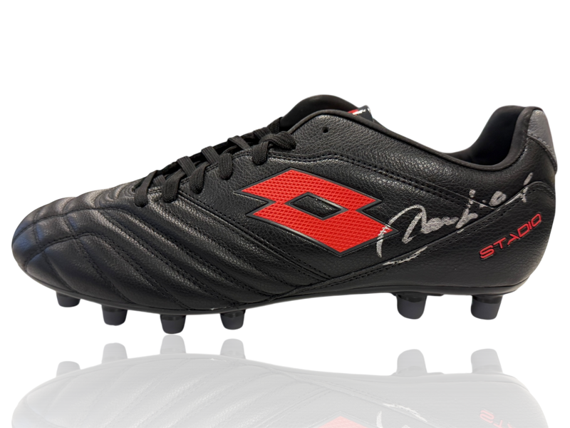 FRANCO BARESI SIGNED AC MILAN LOTTO FOOTBALL BOOT (ACG CERT AG17720)-1