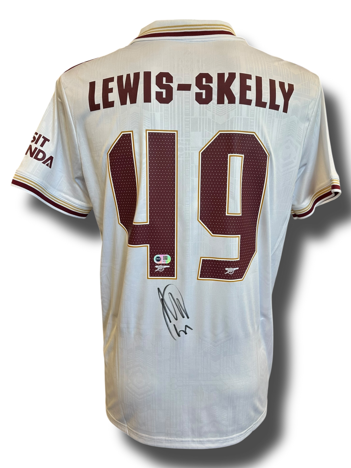 MYLES LEWIS-SKELLY SIGNED ARSENAL FC 2025/26 THIRD SHIRT (ACG CERT AG1