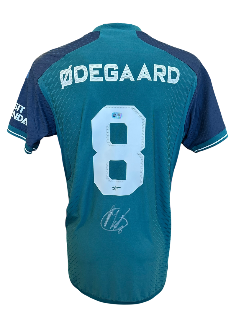 MARTIN ODEGAARD SIGNED ARSENAL FC PLAYER 2023/24 AWAY SHIRT (ACG CERT AG17229))-1