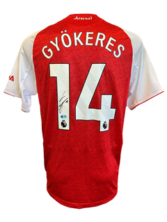 VIKTOR GYOKERES SIGNED ARSENAL FC 2025/26 HOME SHIRT (ACG CERT AG17298)-1