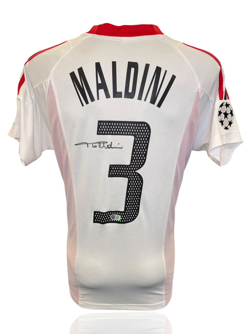 PAOLO MALDINI SIGNED AC MILAN 2002/03 AWAY SHIRT (ACG CERT AG17402)-1
