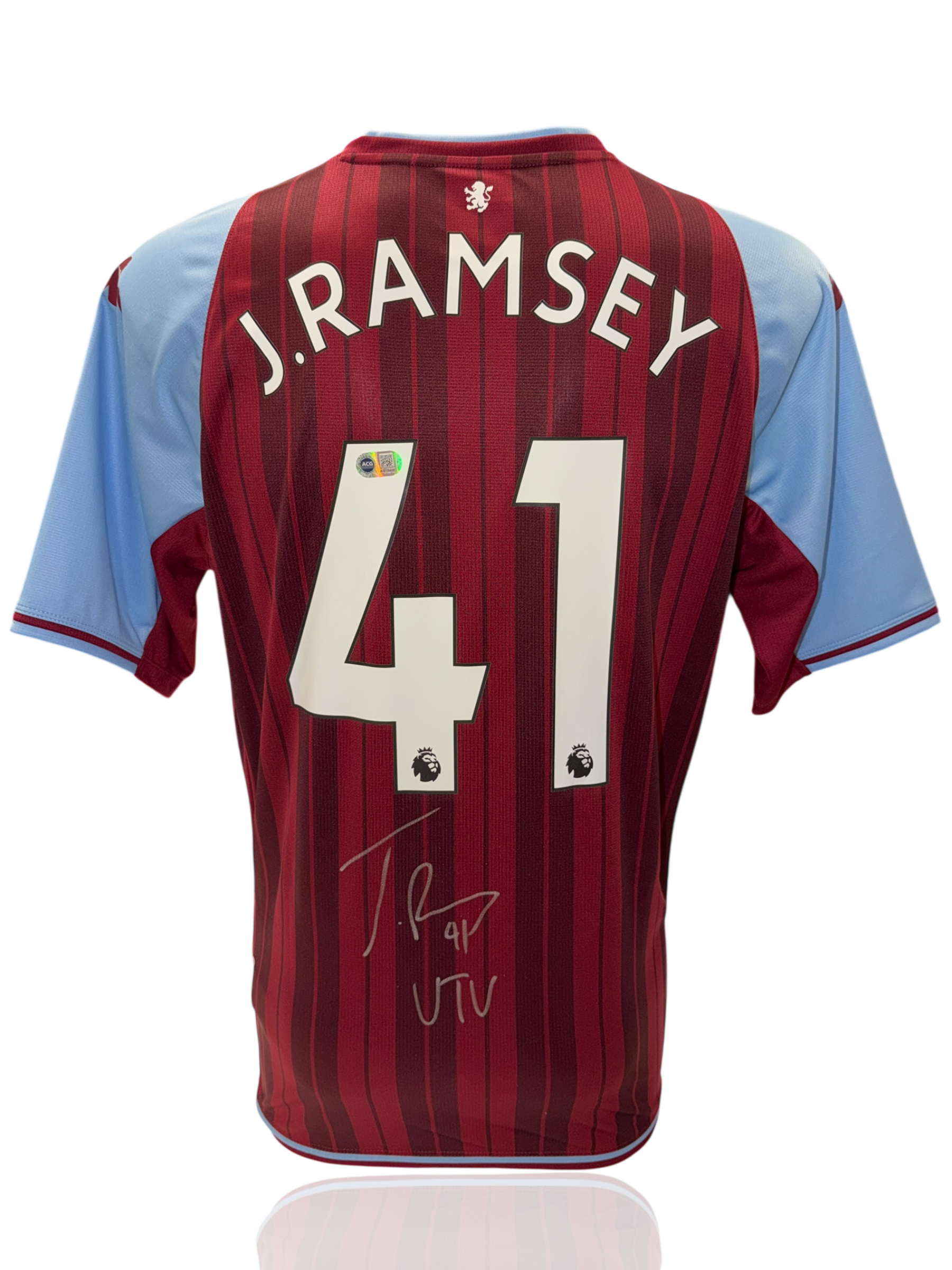 JACOB RAMSEY SIGNED ASTON VILLA 2021/22 HOME SHIRT (ACG CERT AG17499)-1