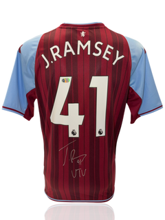 JACOB RAMSEY SIGNED ASTON VILLA 2021/22 HOME SHIRT (ACG CERT AG17499)-1