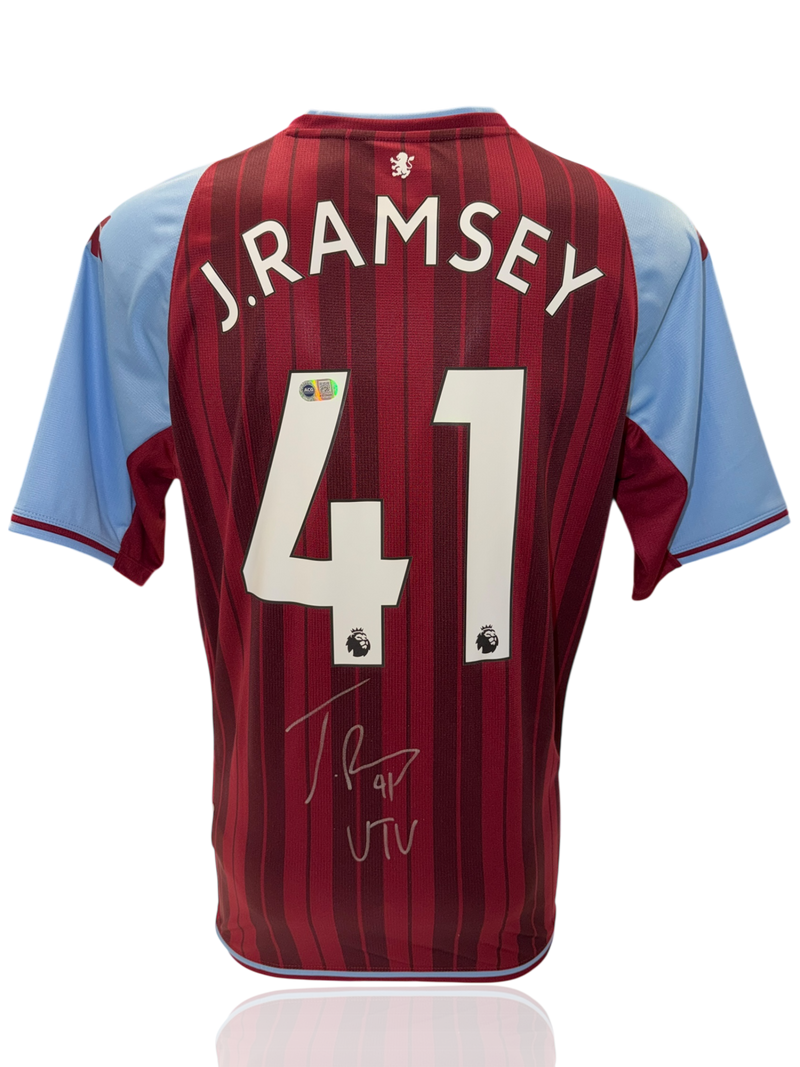 JACOB RAMSEY SIGNED ASTON VILLA 2021/22 HOME SHIRT (ACG CERT AG17499)-1