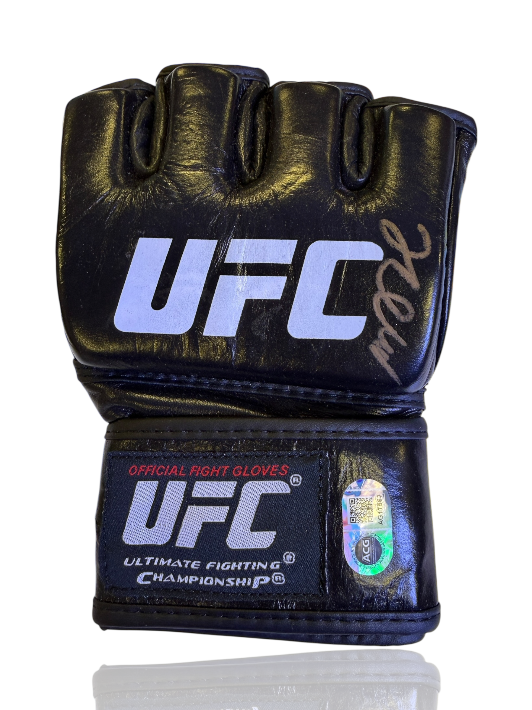 HASBULLA SIGNED UFC AUTOGRAPH FIGHT GLOVE (ACG CERT AG17563)