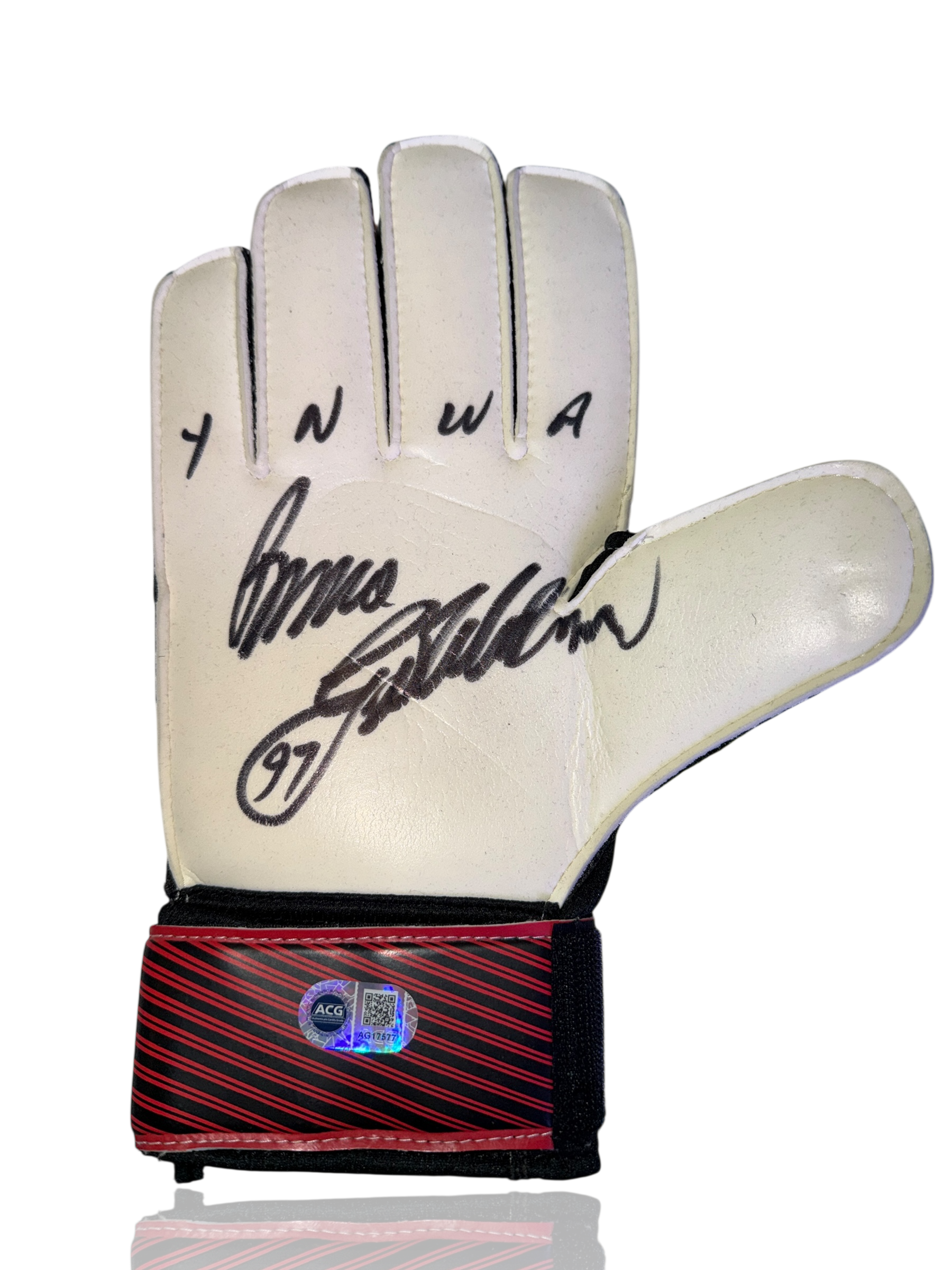 BRUCE GROBBELAAR SIGNED LIVERPOOL FC LEGEND GOALKEEPER GLOVE (ACG CERT AG17577)